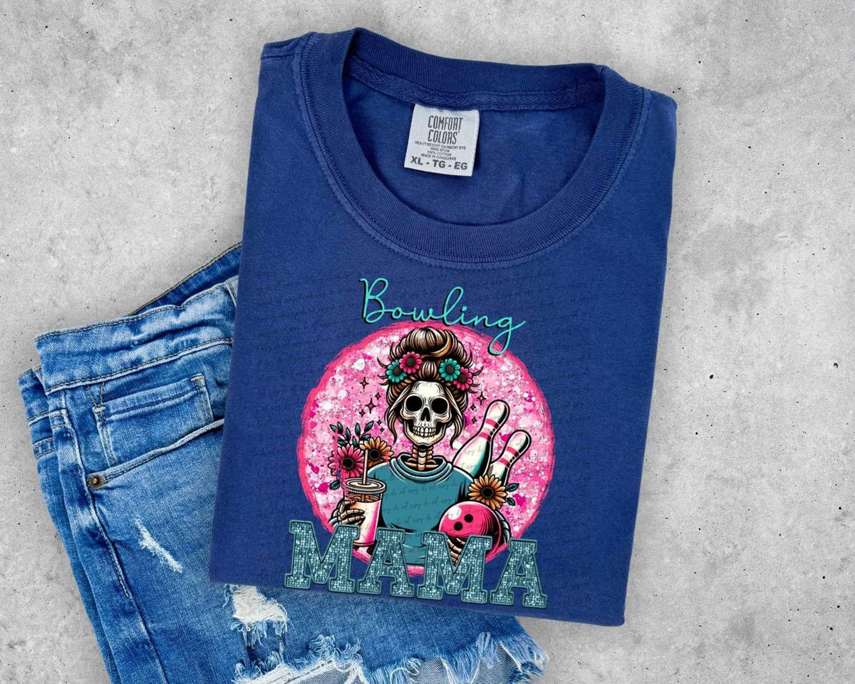 Bowling Mama Skelly DTF transfer 13955