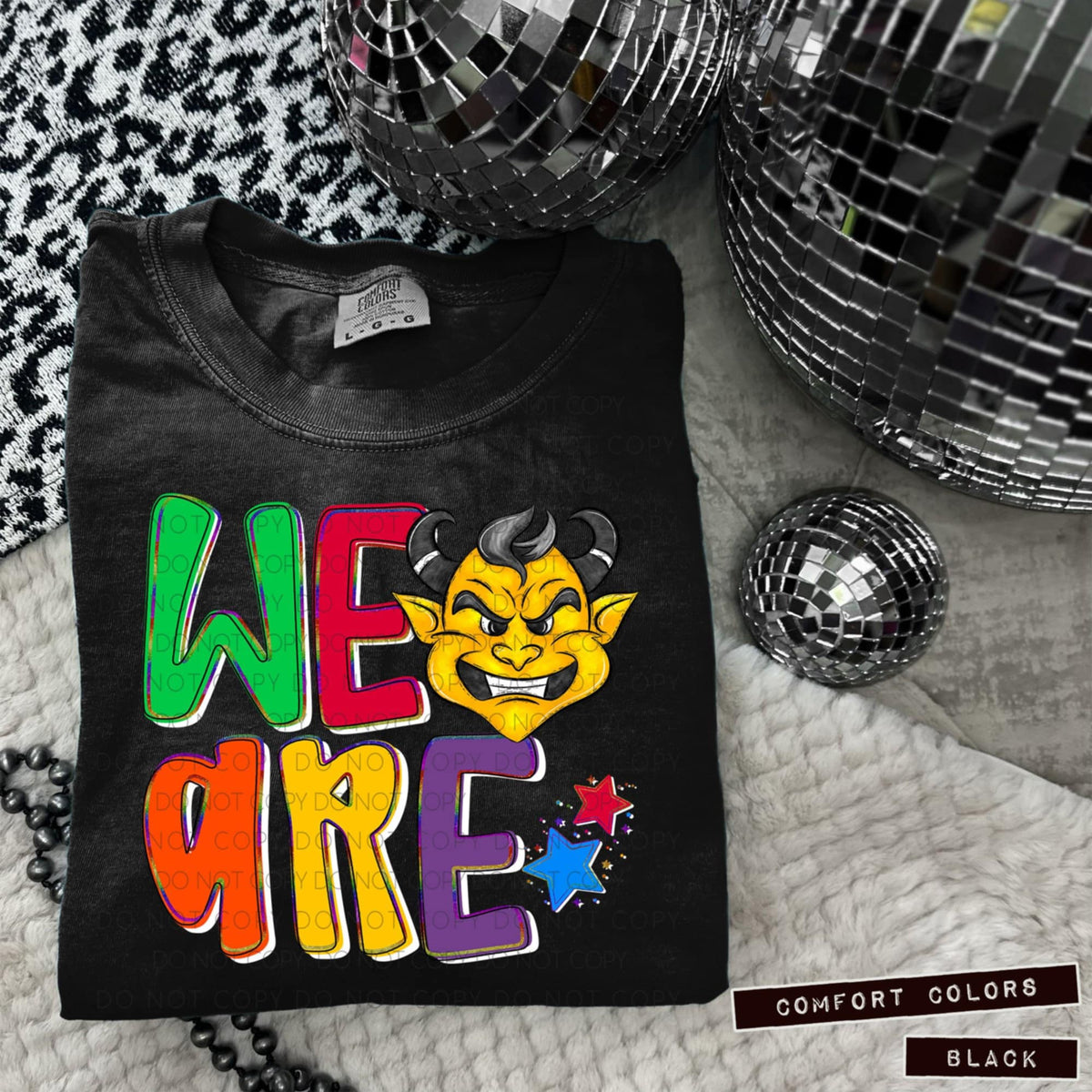 We are devils yellow (Caplinger) 100665 DTF transfer