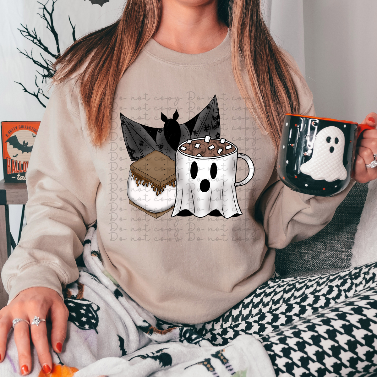 Halloween hot chocolate mug 4047 DTF TRANSFER