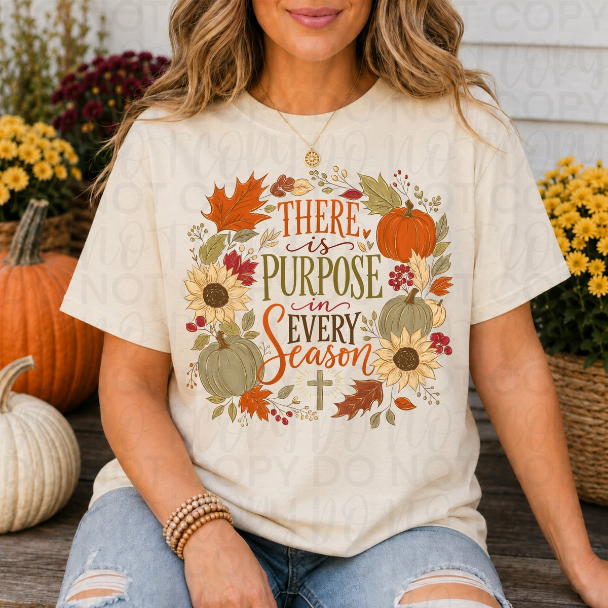 There is purpose in every season fall  (UAC) DTF Transfer