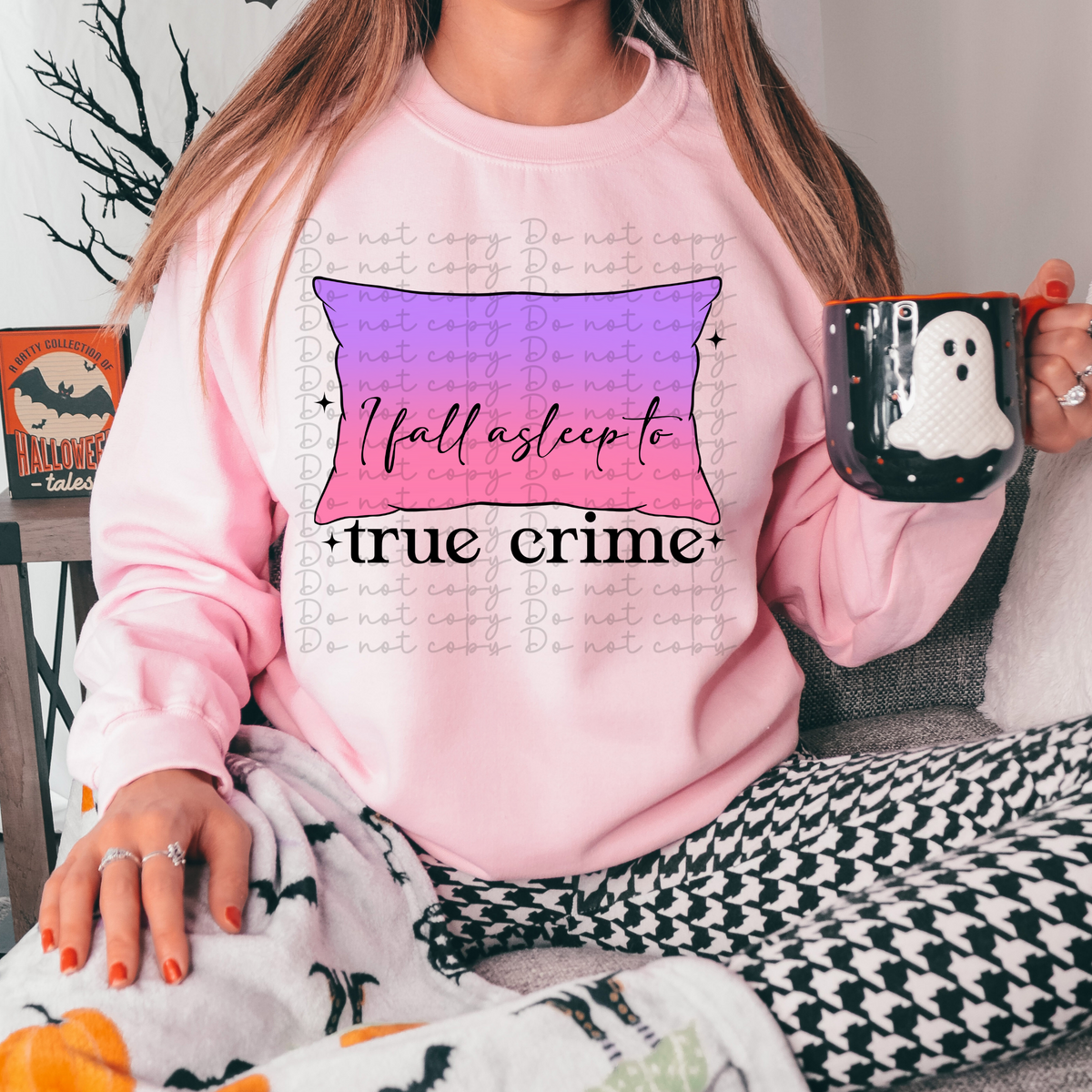 I fall asleep to true crime 4064 DTF TRANSFER