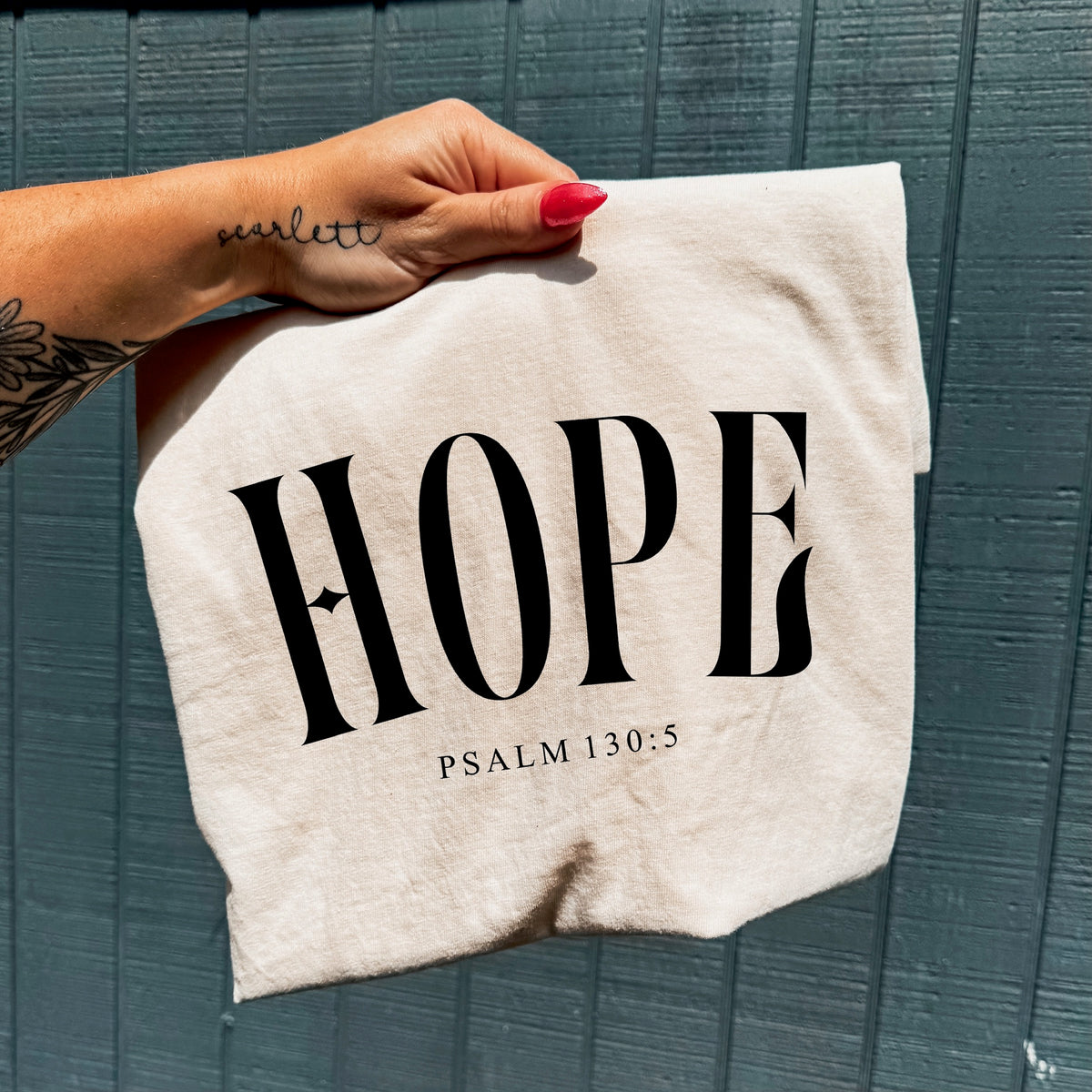 Hope arched BLACK DTF Transfer