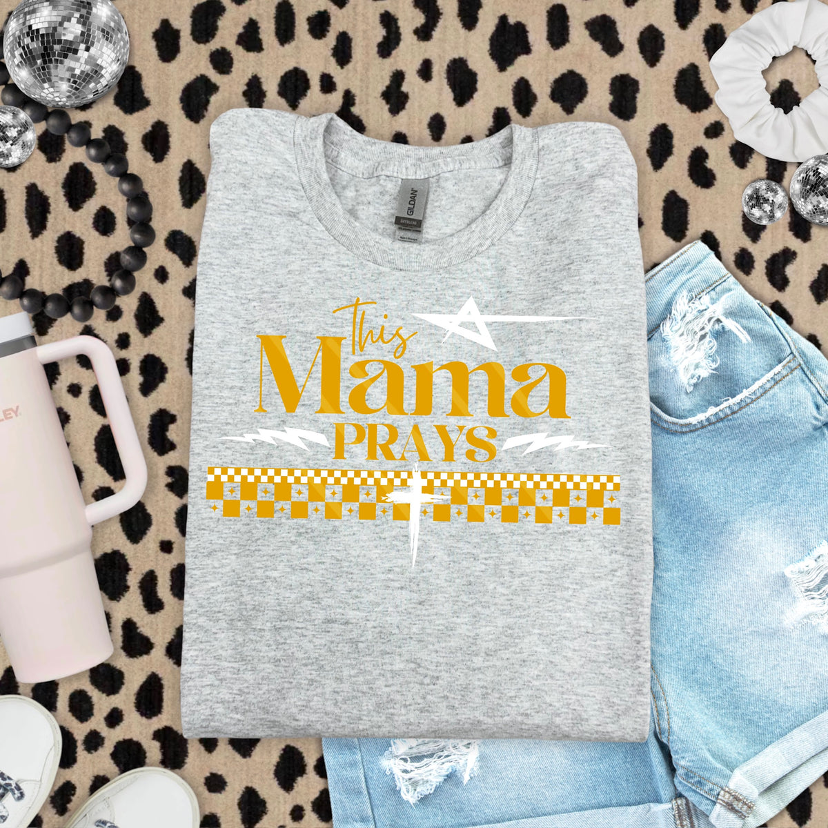 This Mama Prays YELLOW (MZ) 113444 DTF Transfer
