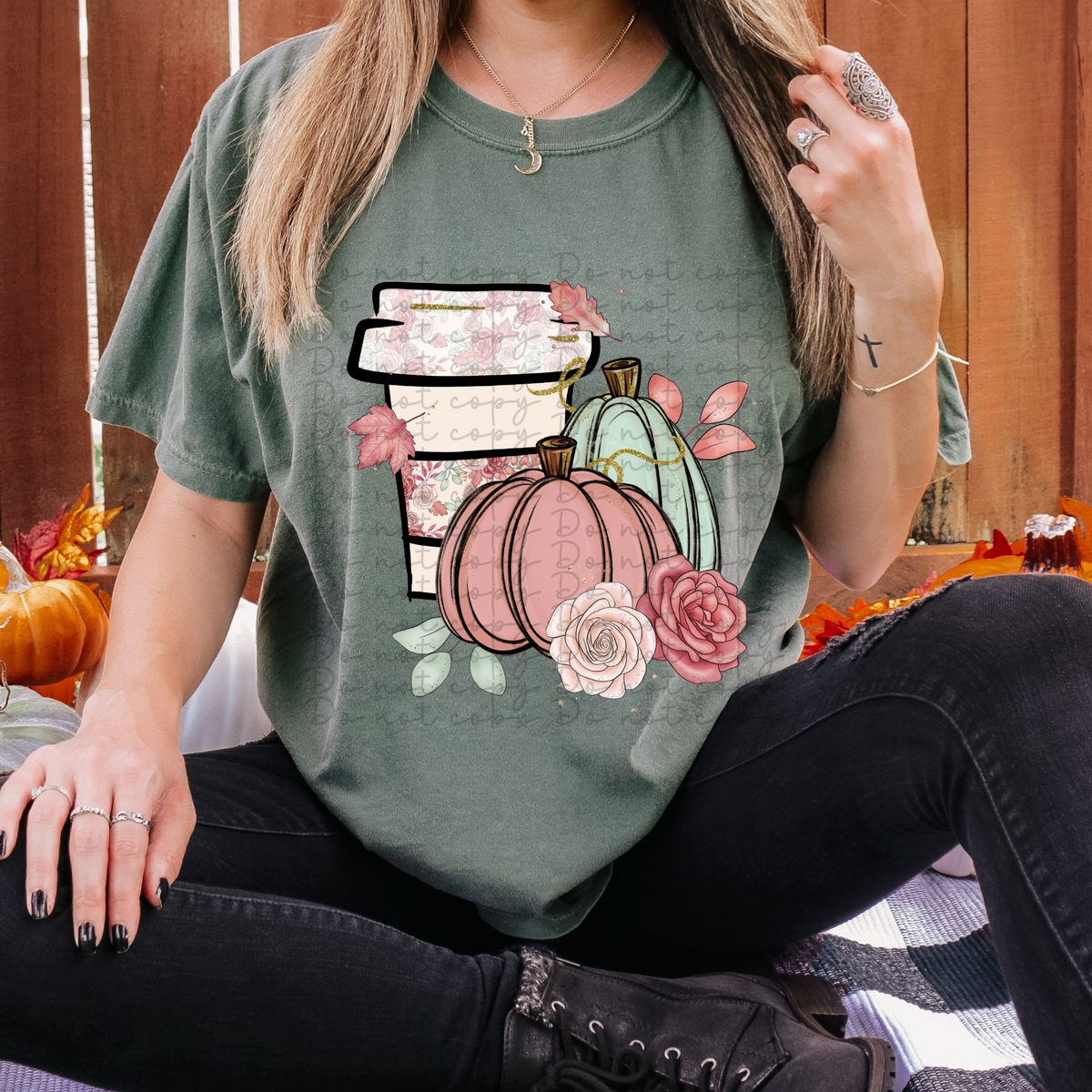 Coffee & fall 4087 DTF TRANSFER