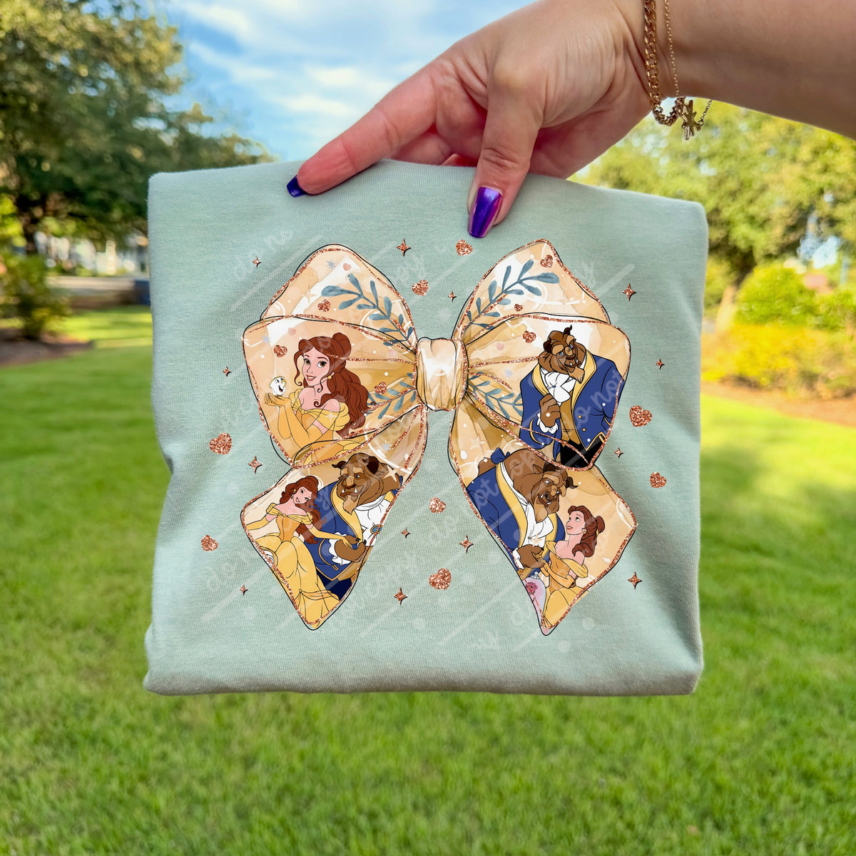 Yellow Beauty Bow sunday special DTF transfer