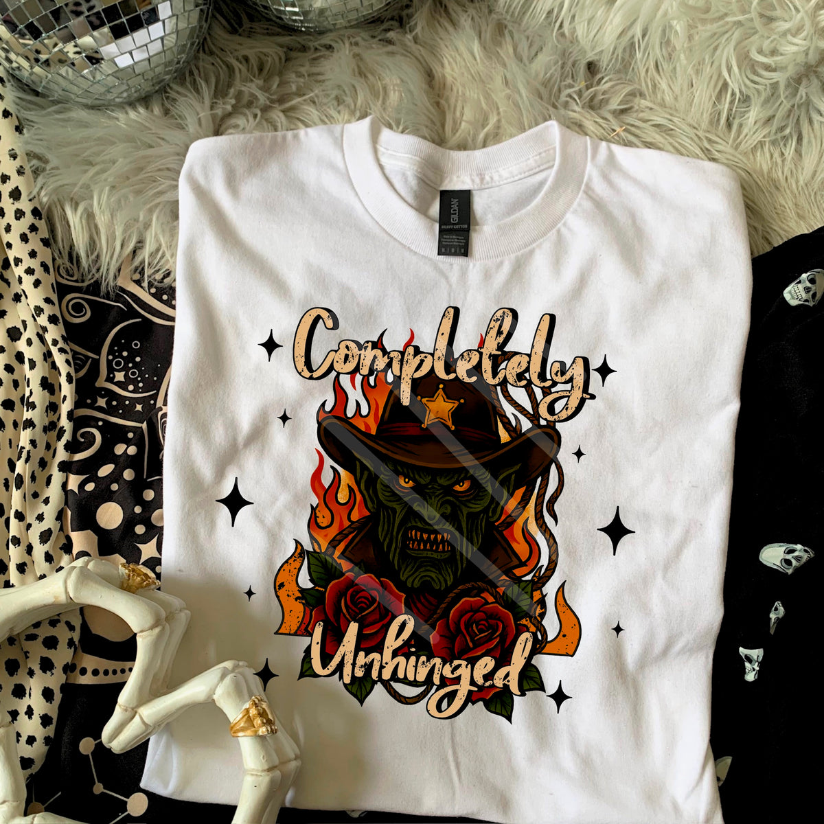 Completely Unhinged FRED cowboy 110736 DTF transfer