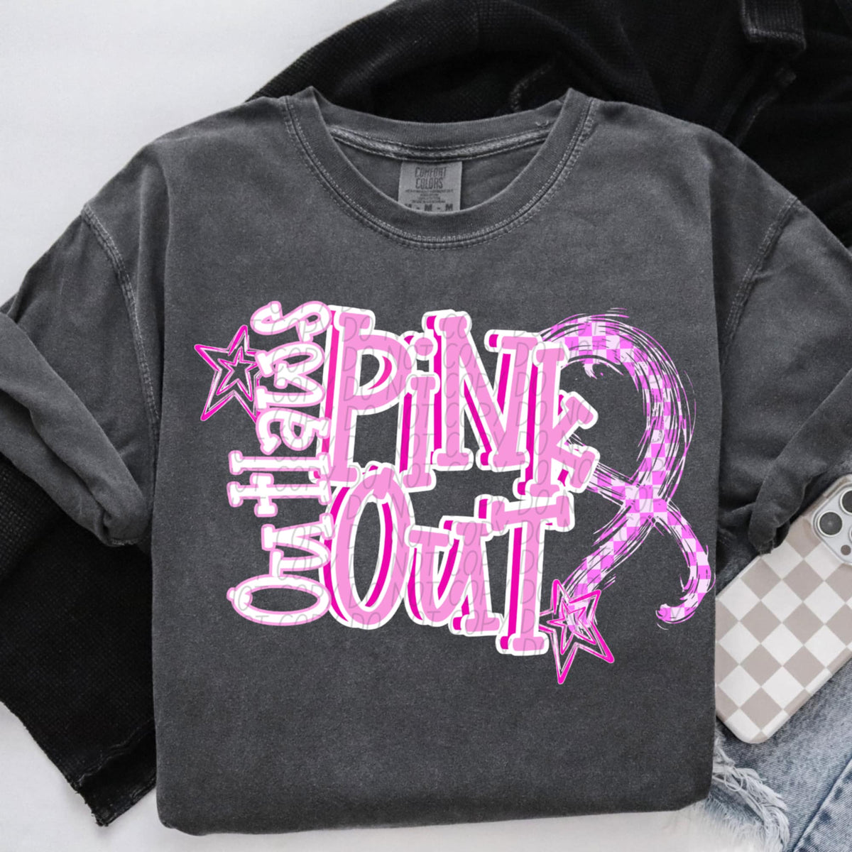 Outlaws Pink Out (city) DTF Transfer