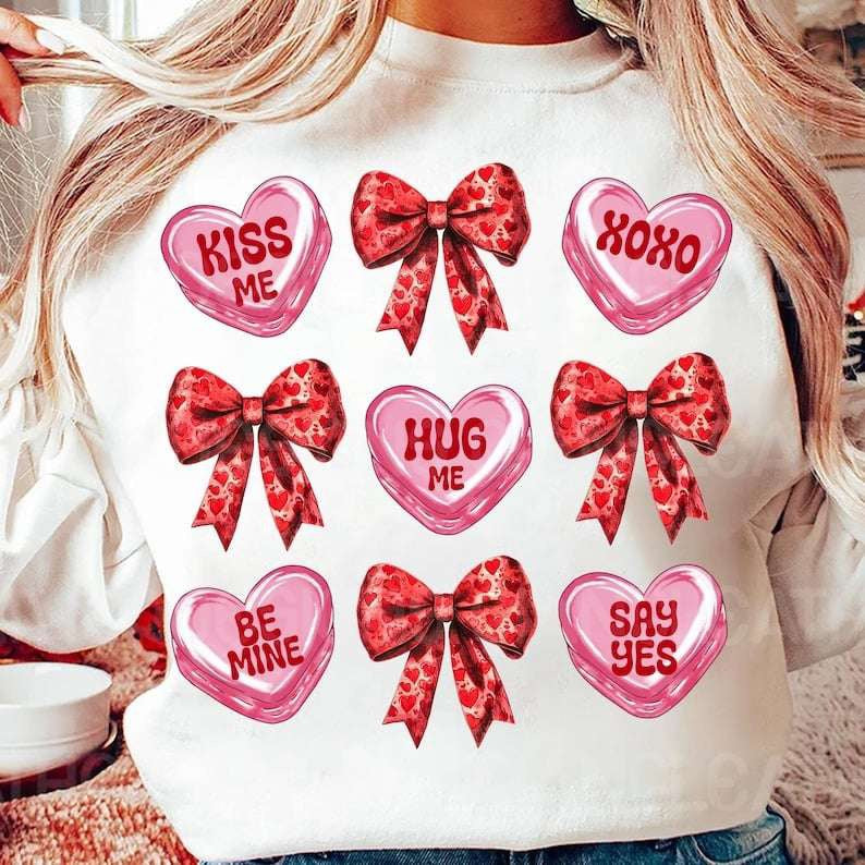 Candy heart collage  70763 DTF transfer