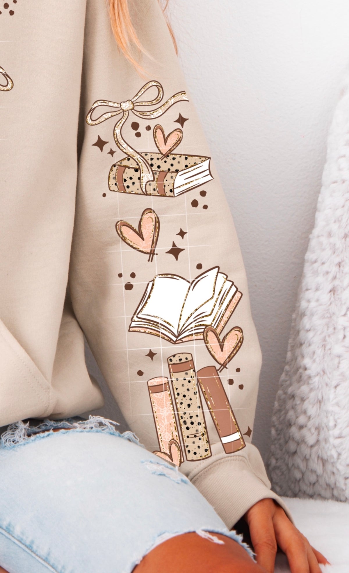 Read more books (SET OF TWO SLEEVES) (CSC) DTF transfer