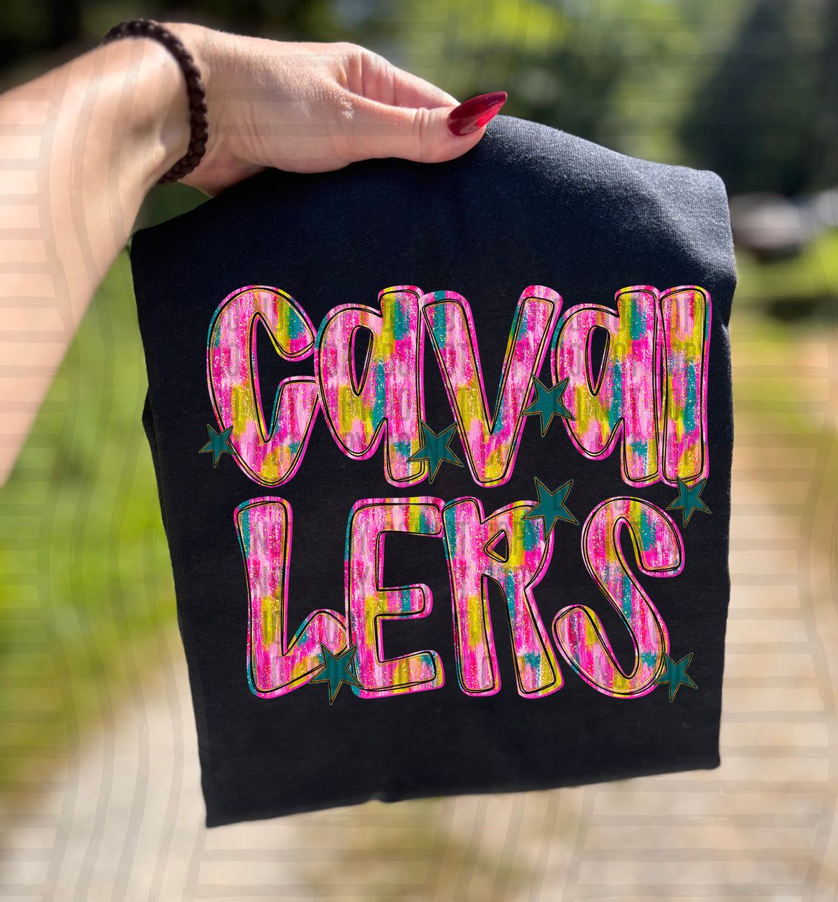 Cavaliers Pink Brushstroke (Caplinger) DTF Transfers