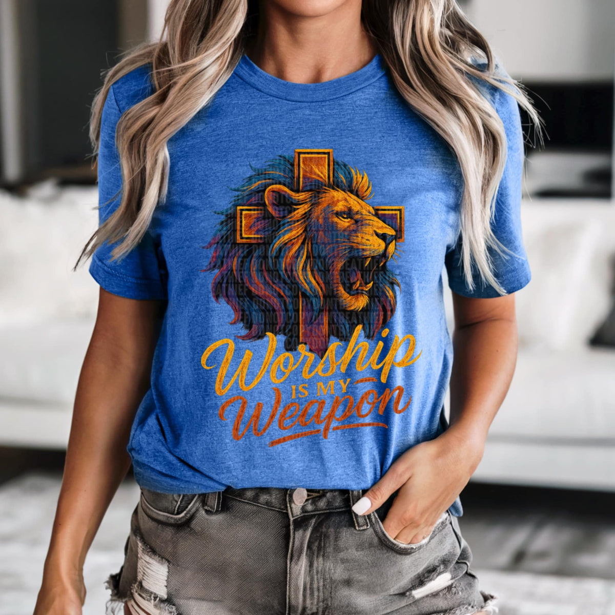 Worship is my weapon (SDD) 100371 DTF transfer