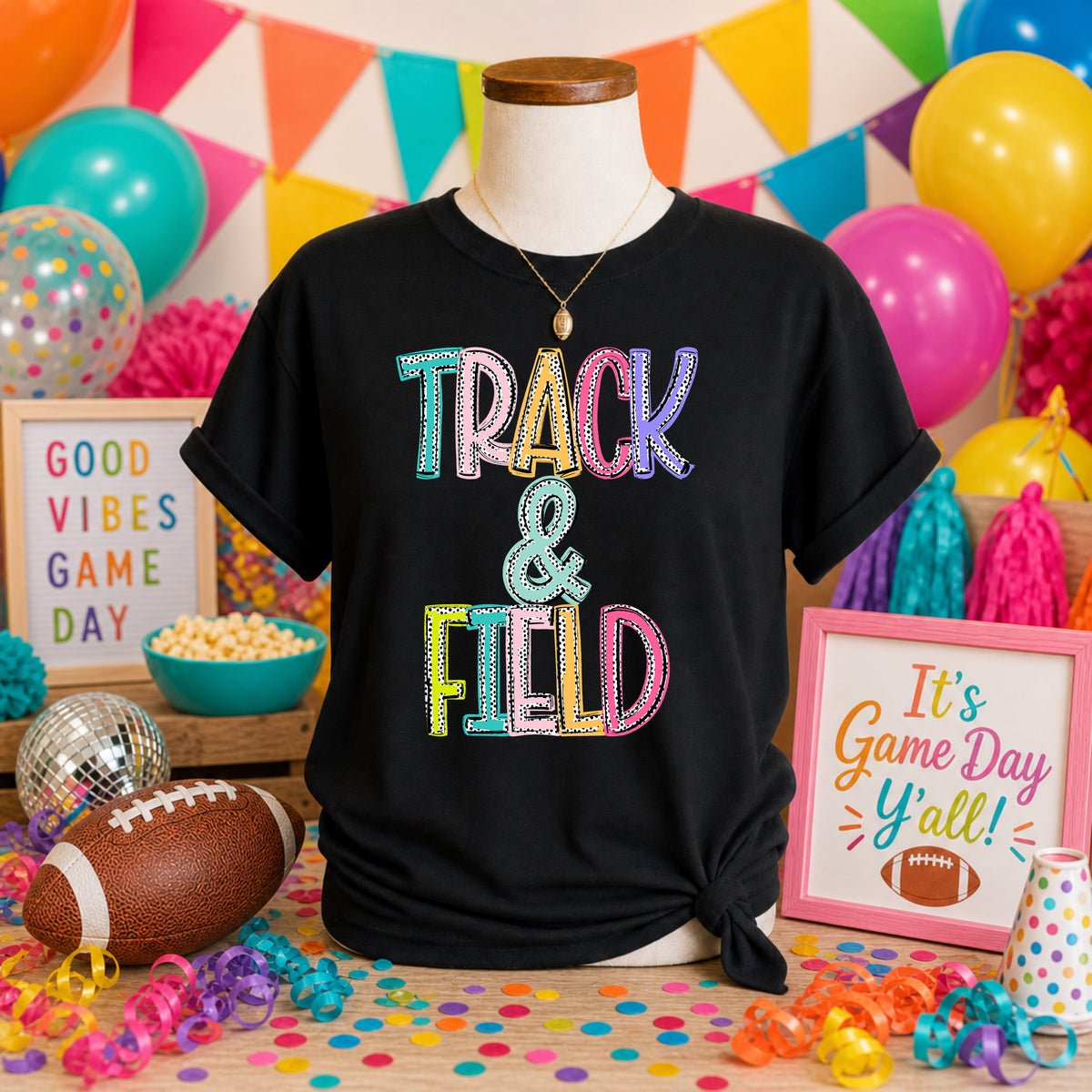 Track & Field Dixie Dot (S&G) DTF transfer