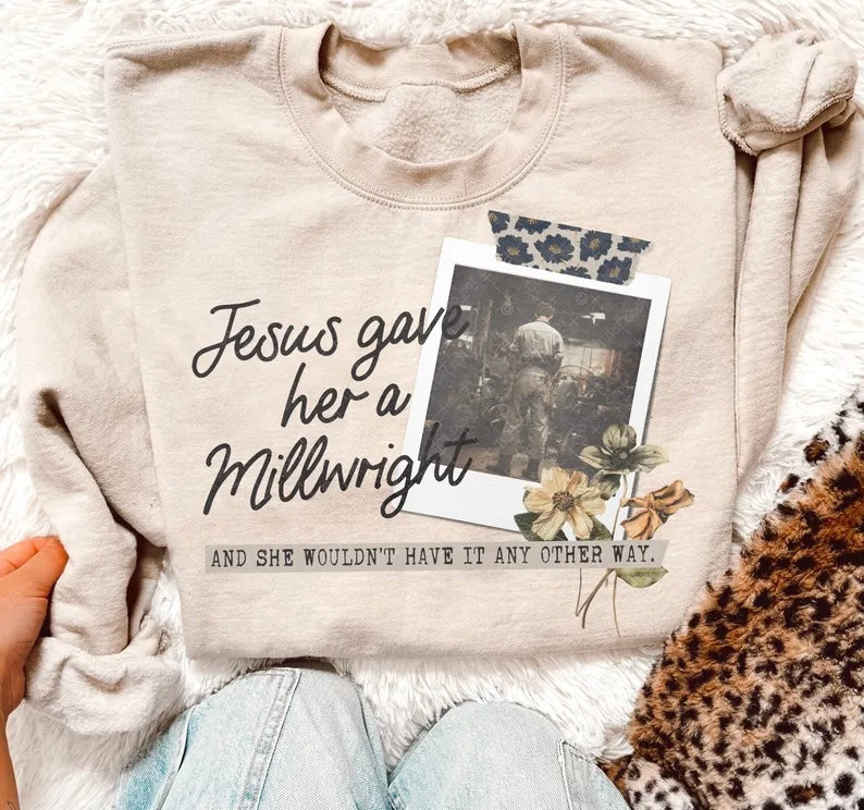 Jesus gave her a millwright 98591 DTF transfer