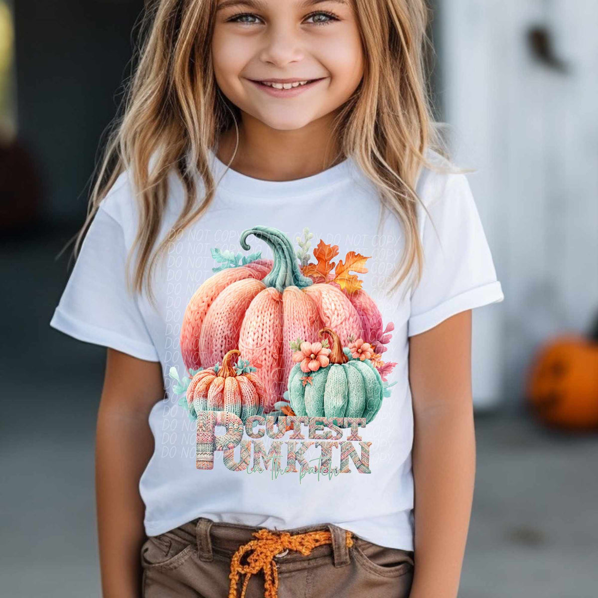 Cutest pumpkin crocheted pumpkins (CITY) 44364 DTF transfer