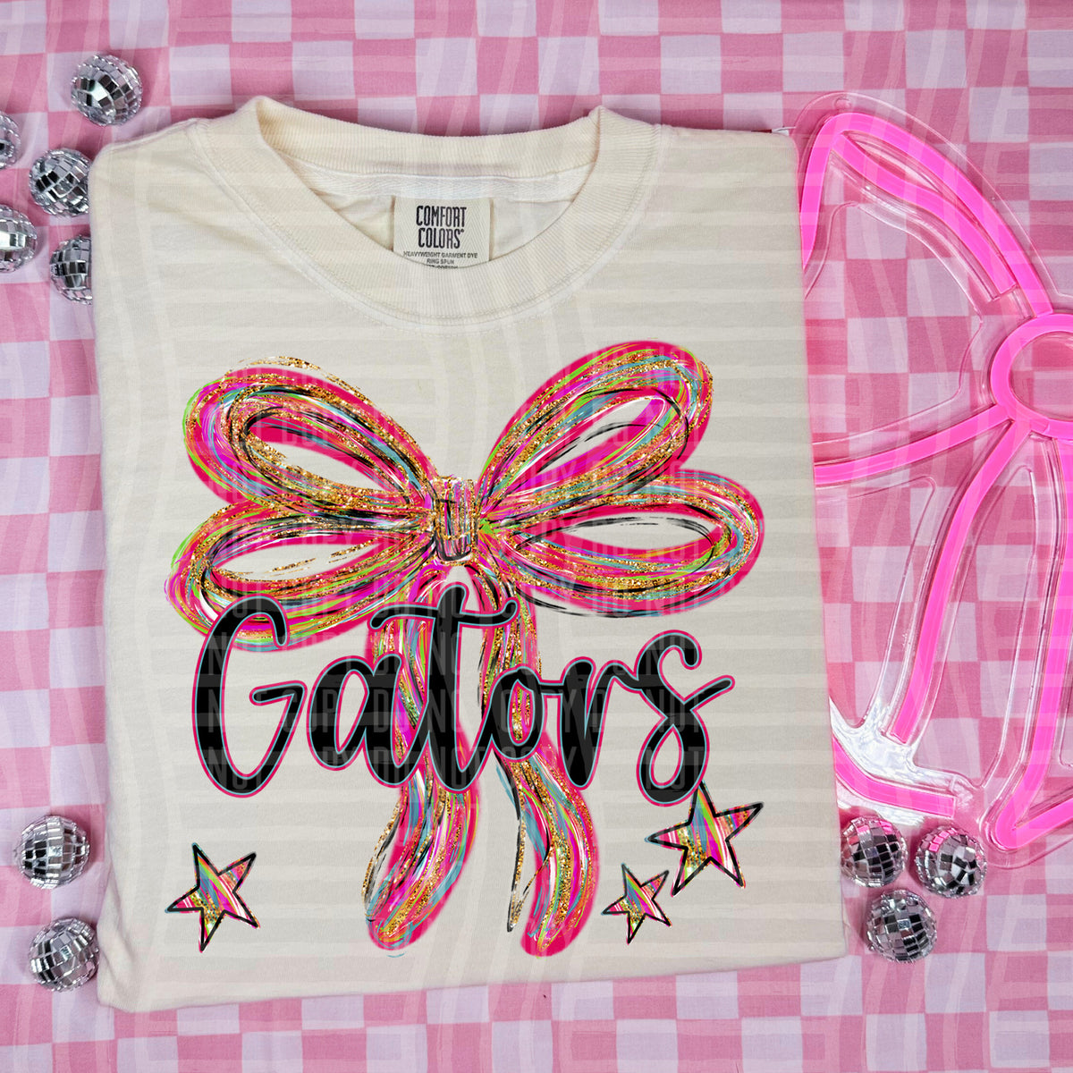 Gators Whimsical Bow (caplinger) DTF transfer