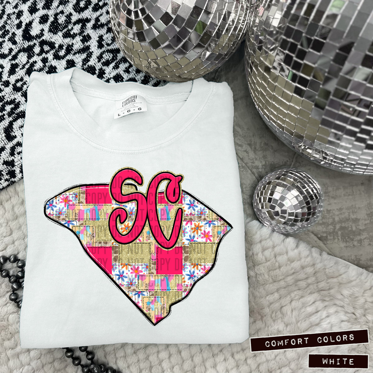 Pink Patch states DTF transfers