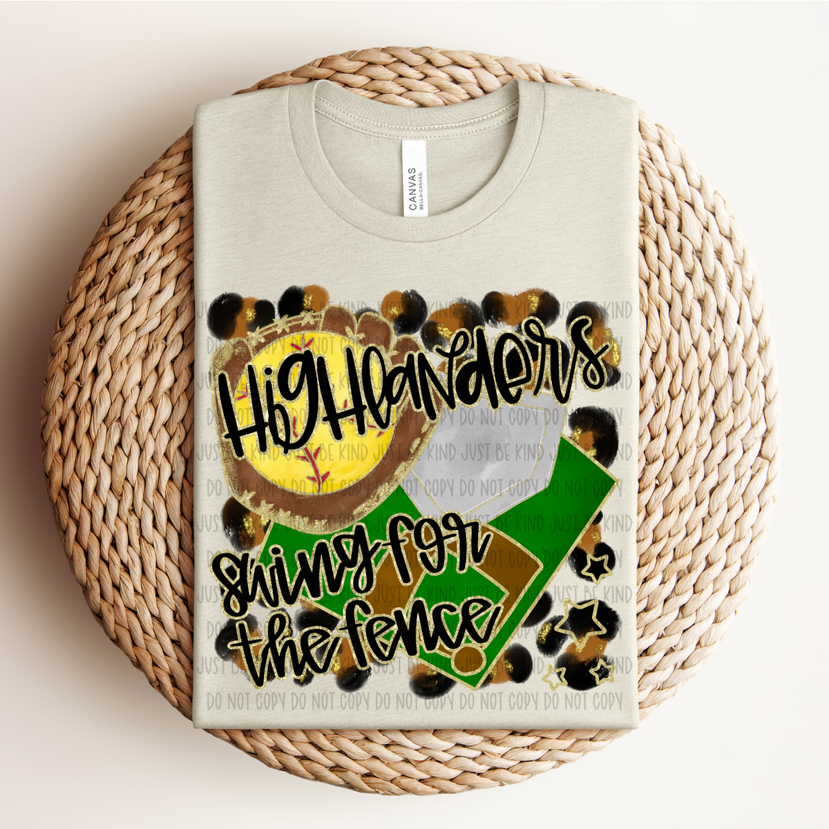 Softball Highlanders For The Fence (Caplinger) 83478 DTF Transfer