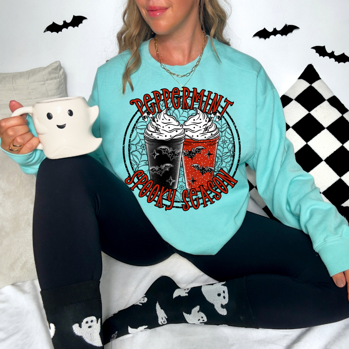 Peppermint Spooky Season DTF Transfer