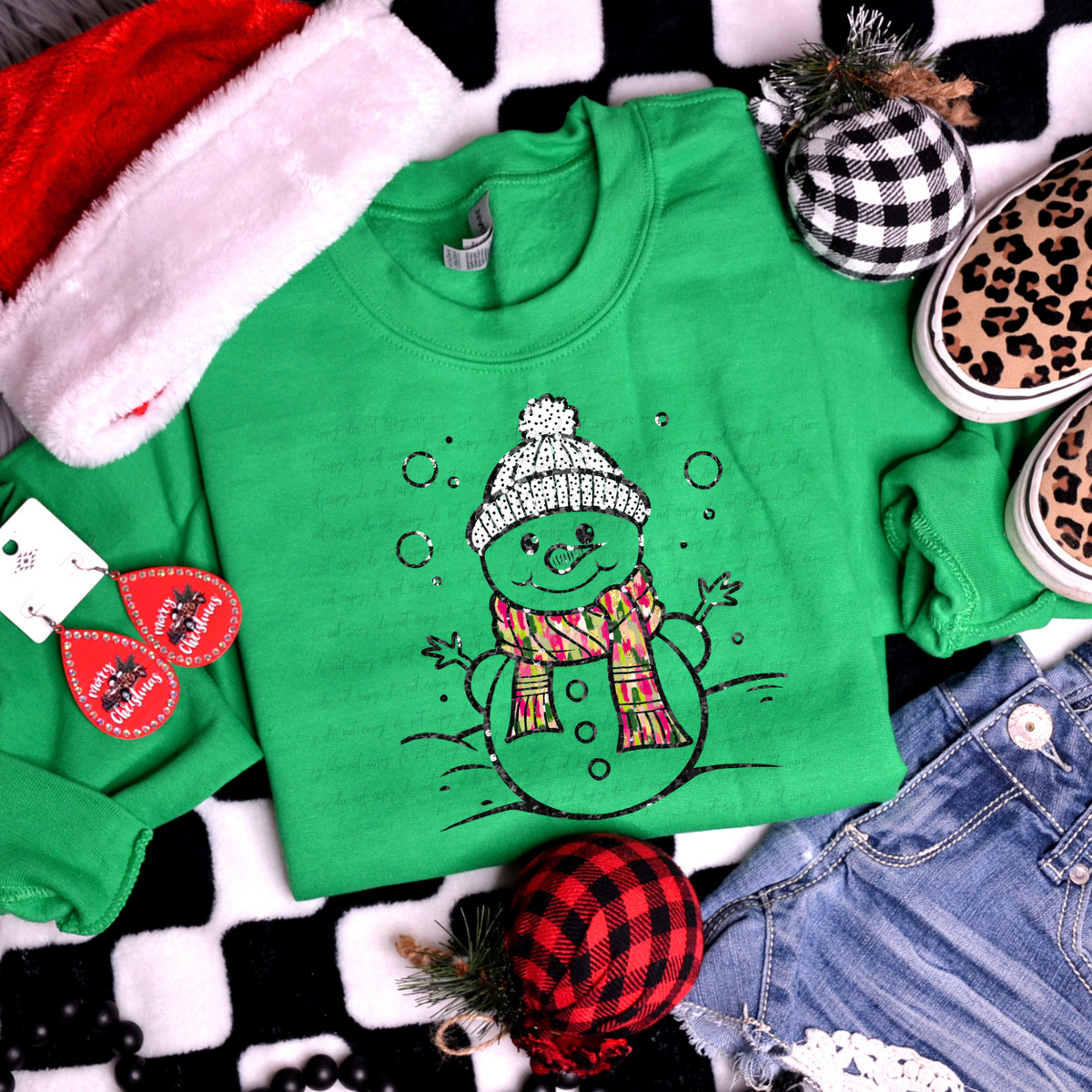 Dot Snowman 68034 DTF Transfer