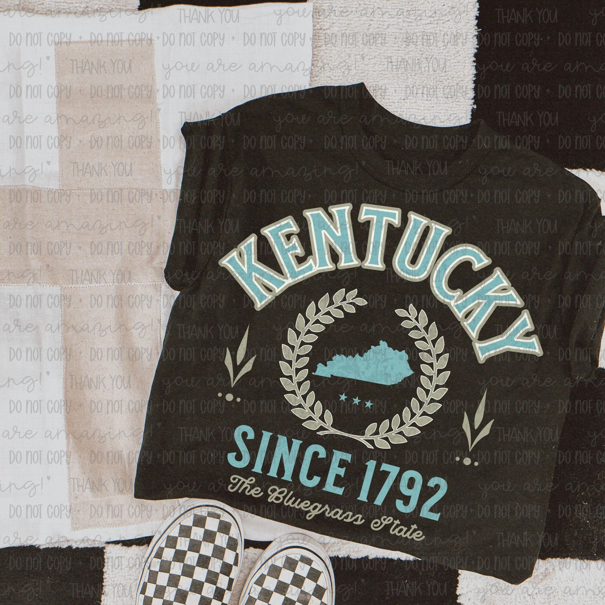 Teal Varsity Letter States (OHDD) DTF transfers