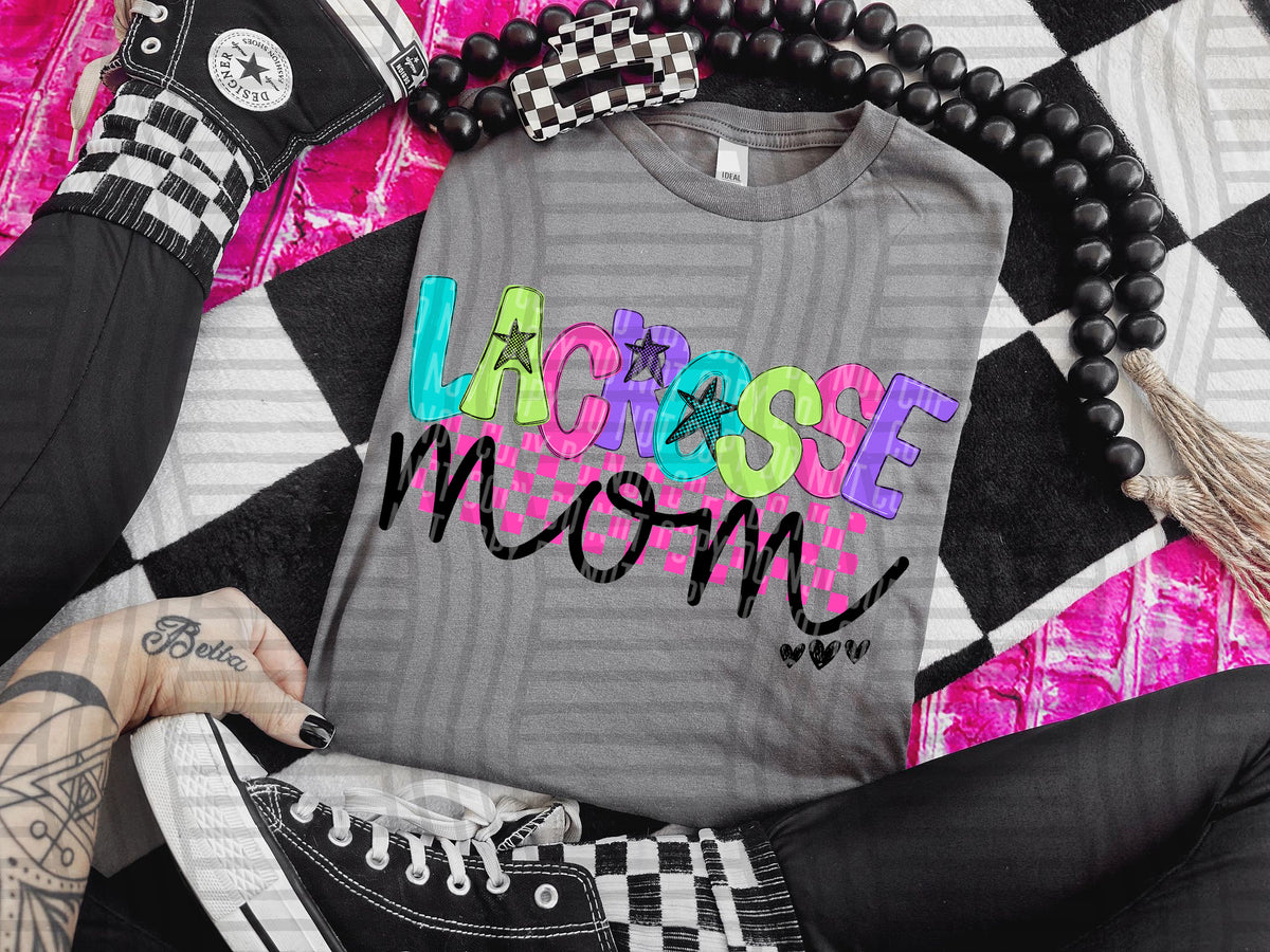 lacrosse mom checkers (Caplinger) DTF Transfer