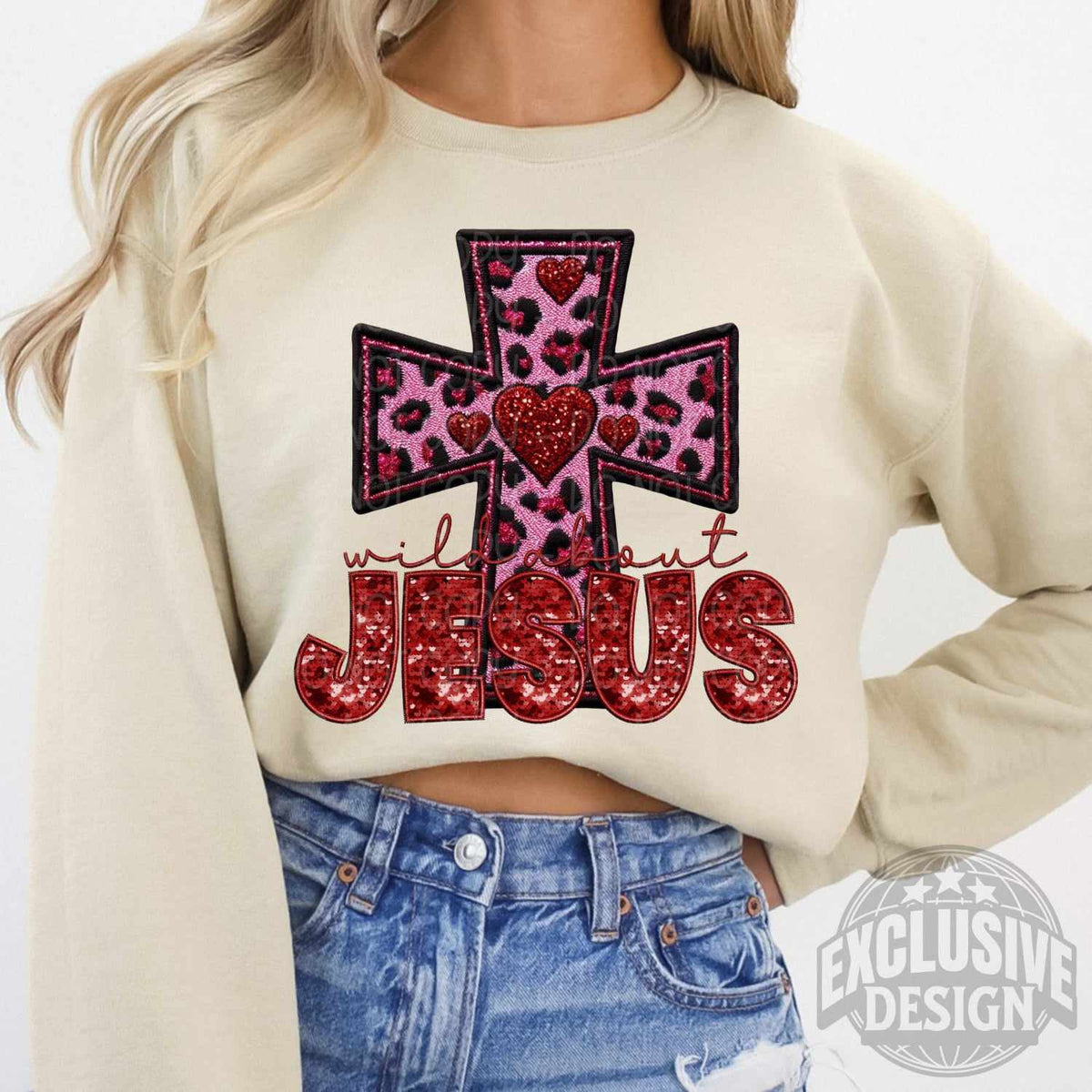 Wild about Jesus cross 73274 DTF transfer