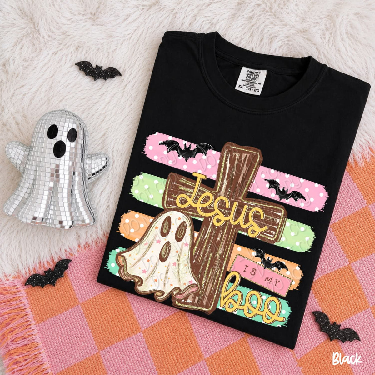 Jesus is my boo cross and ghost (DWS) DTF Transfer