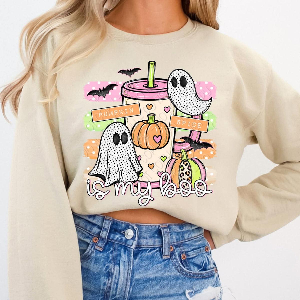 Pumpkin spice is my boo ghost and tumbler (DWS) DTF Transfer