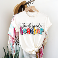 Third grade teacher 4112 DTF TRANSFER