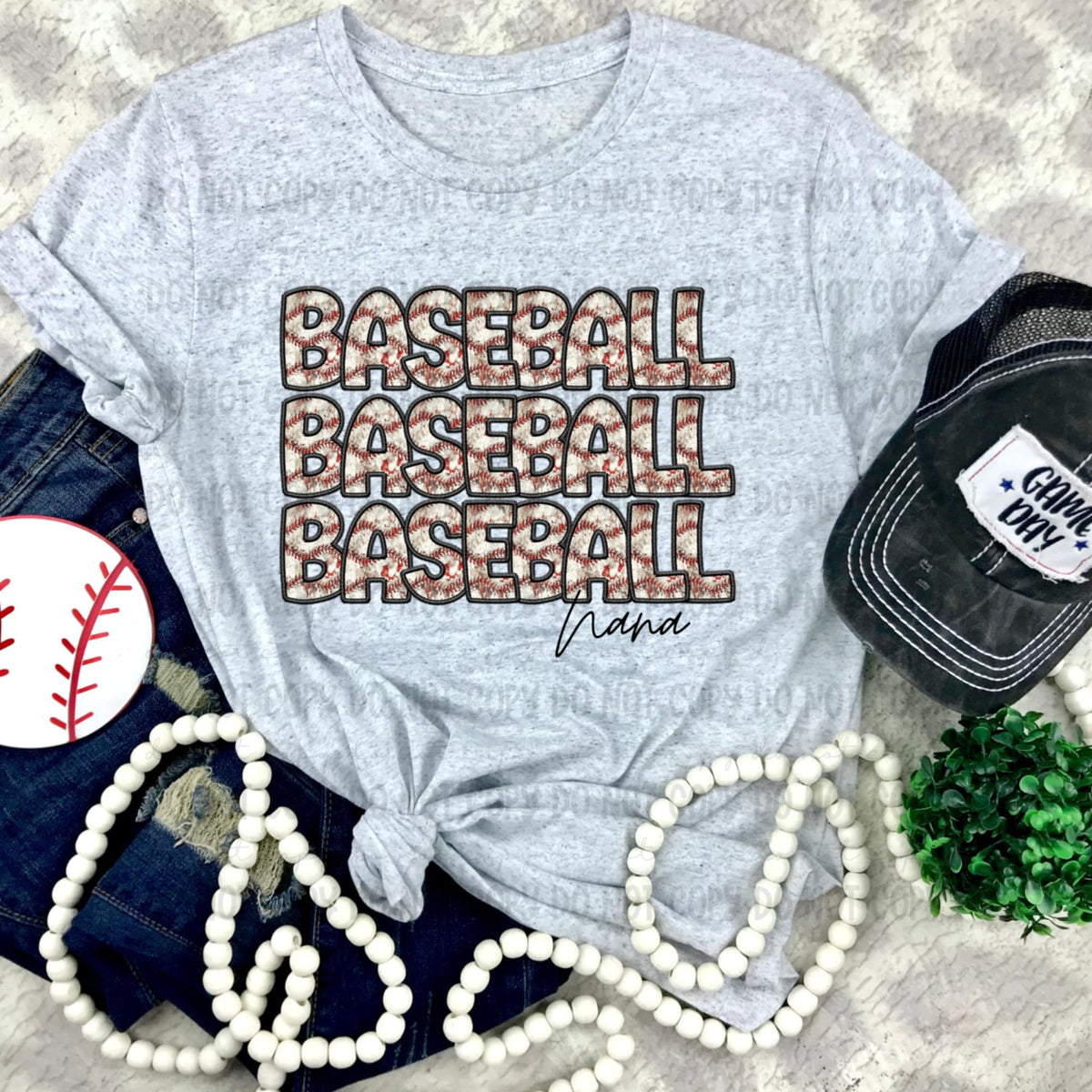 Baseball nana stacked (REVEL) 91204 DTF transfer