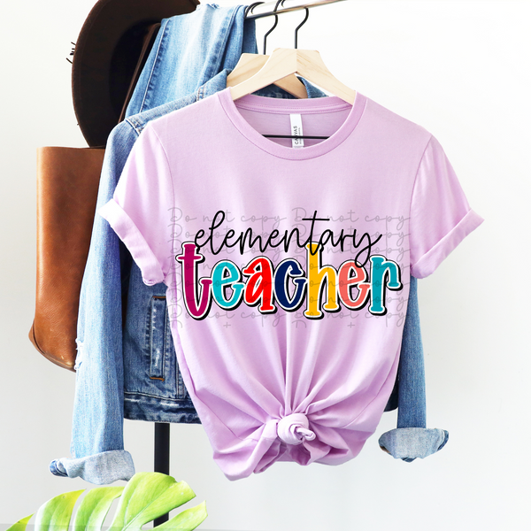 Elementary teacher 4113 DTF TRANSFER