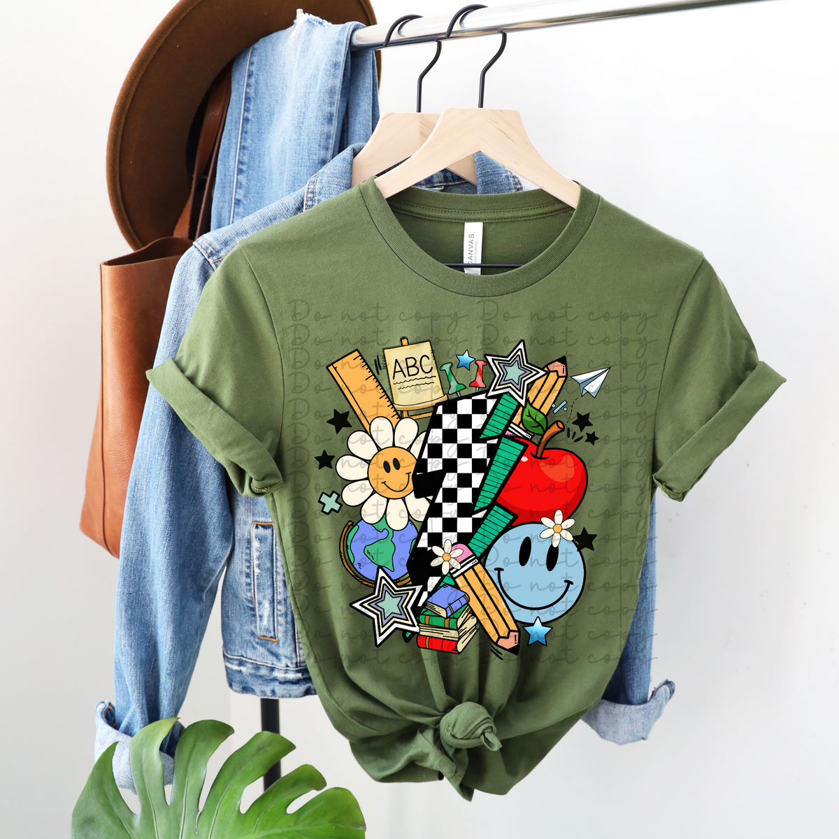 School doodles lightning bolt 4119 DTF TRANSFER