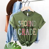 Second grade teacher 4129 DTF TRANSFER