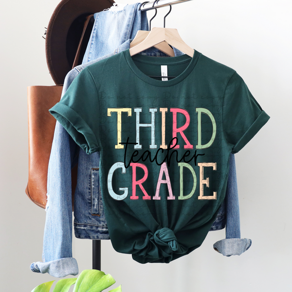 Third grade teacher 4130 DTF TRANSFER