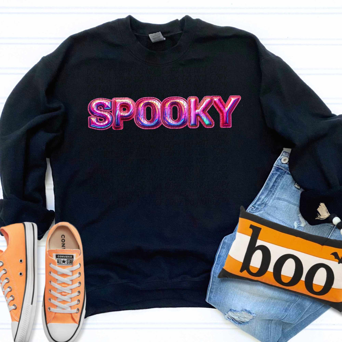 Spooky pink holographic (CITY) 55910 DTF transfer