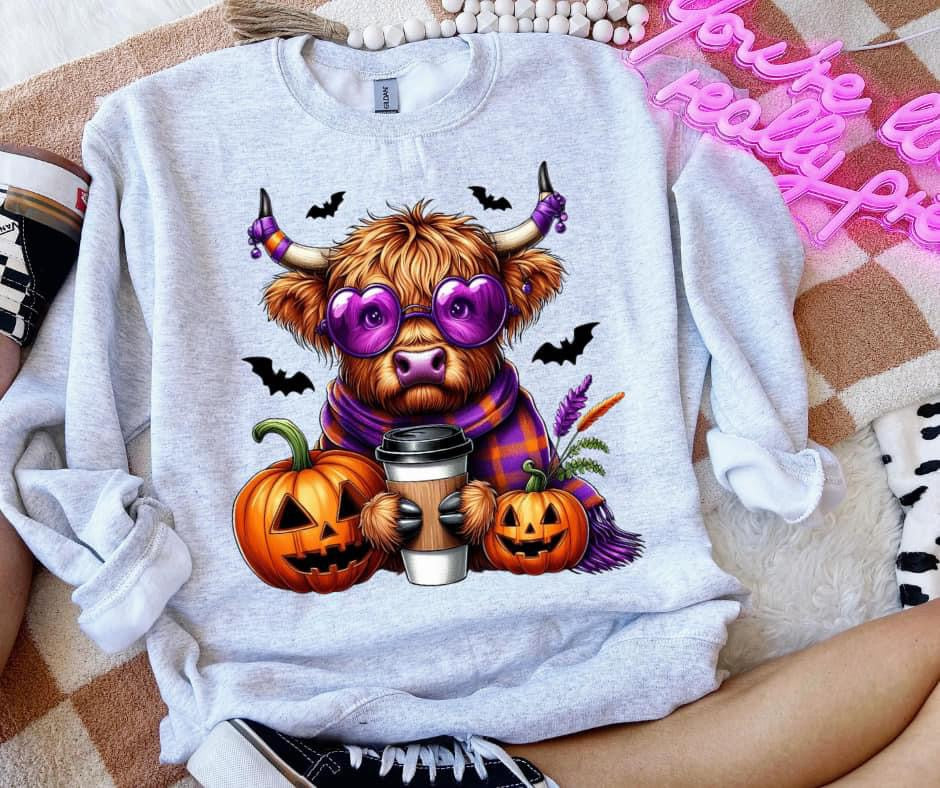 Highland halloween cow 49895 DTF transfer