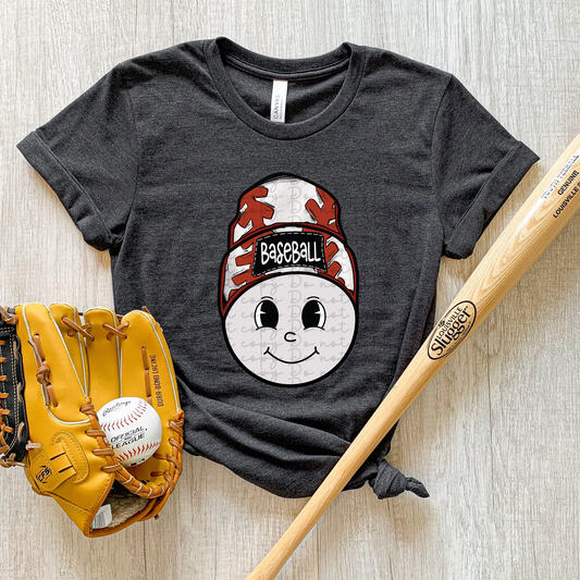 Baseball happy beanie 4152 DTF TRANSFER