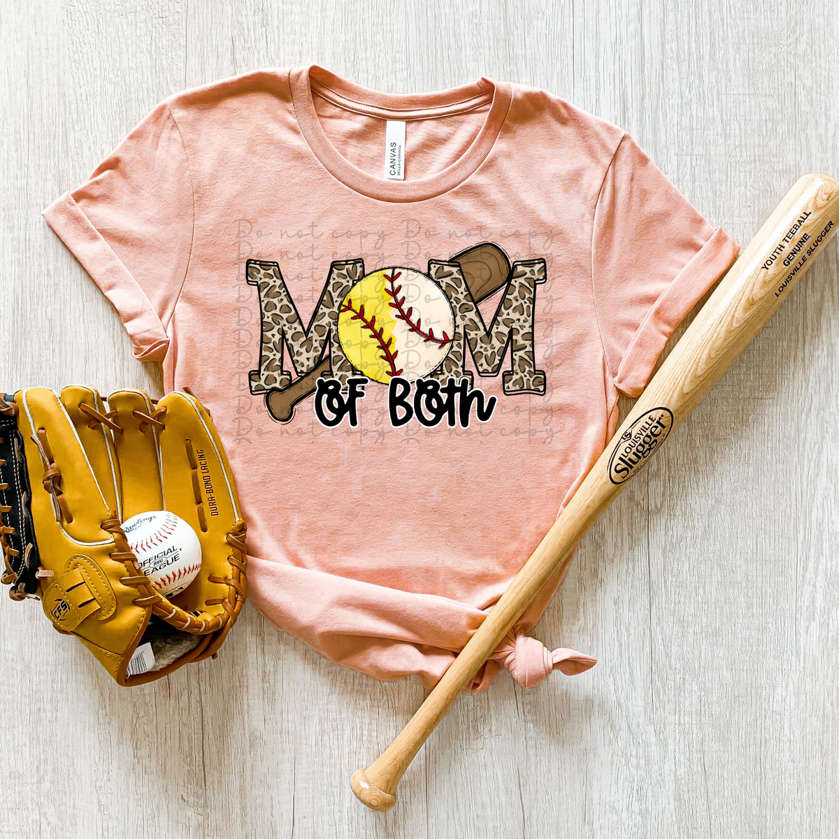 Mom of Both Baseball Softball 4153 DTF TRANSFER