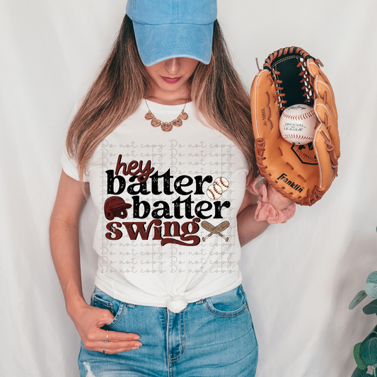 Hey batter batter swing 4154 DTF TRANSFER