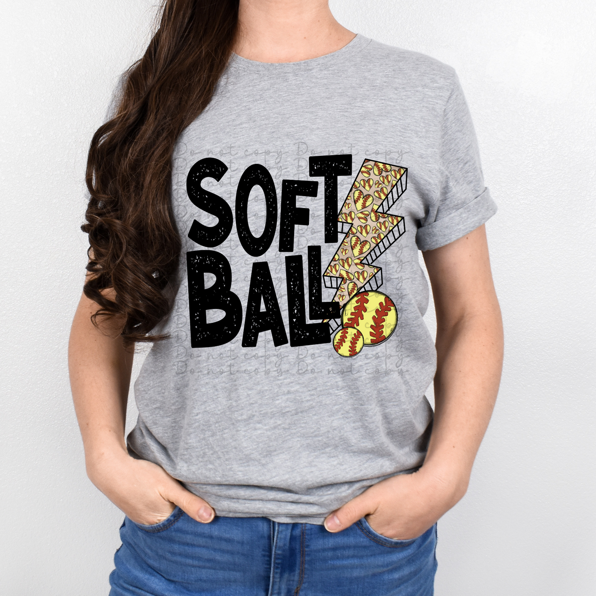 Softball bolt 4159 DTF TRANSFER