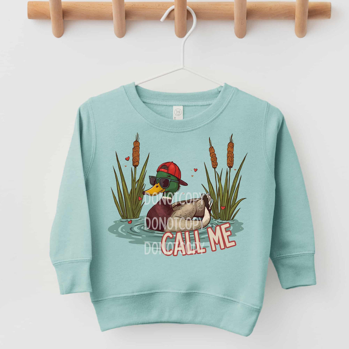 Call me duck and hearts (CSG) DTF Transfer