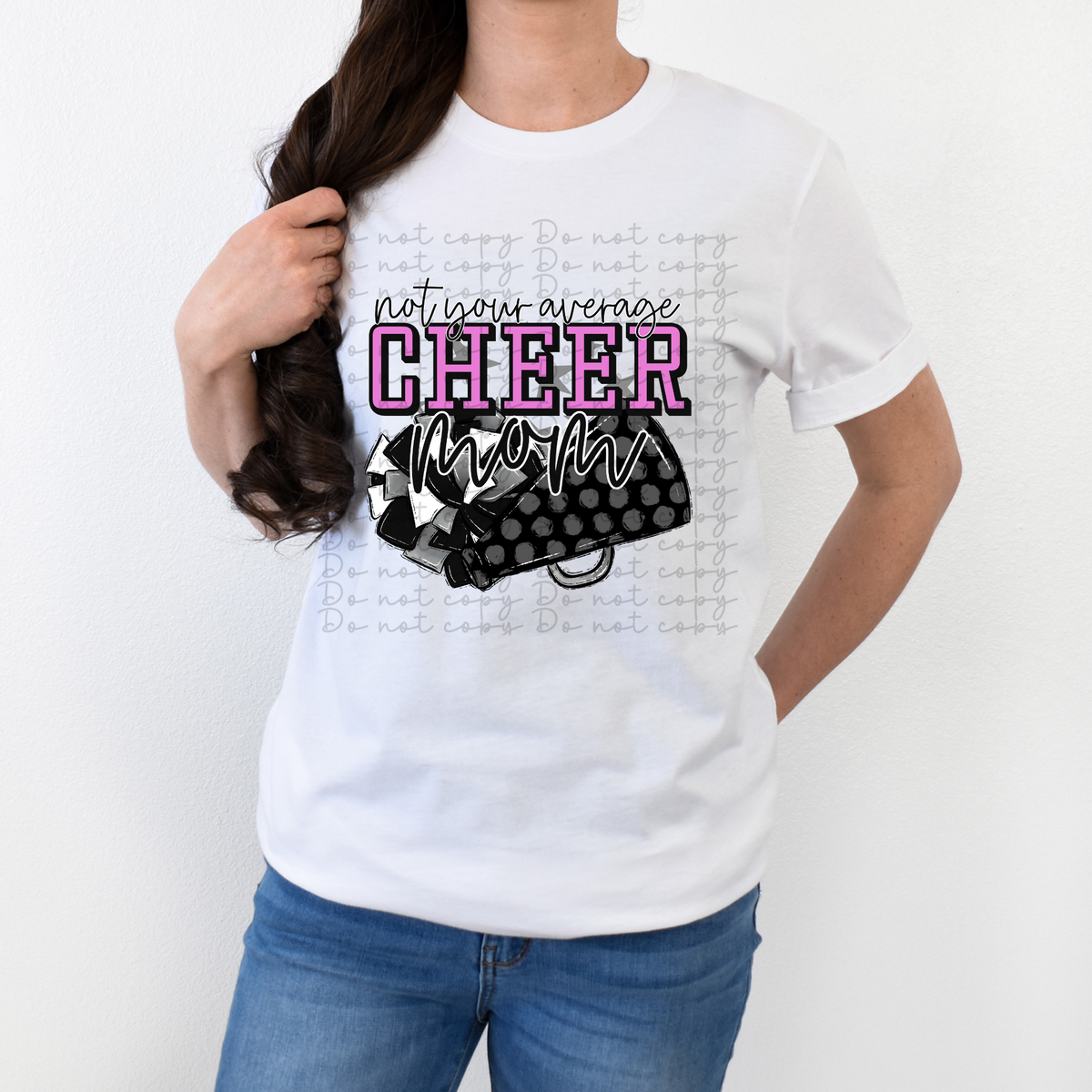 Not Your Average Cheer Mom 4174 DTF TRANSFER