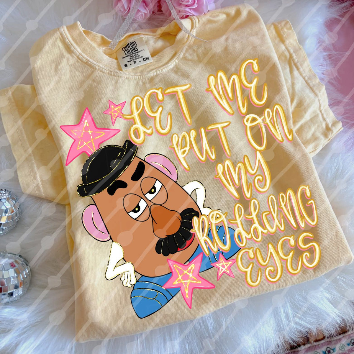 Let me put on my rolling eyes yellow (JBD) DTF Transfer