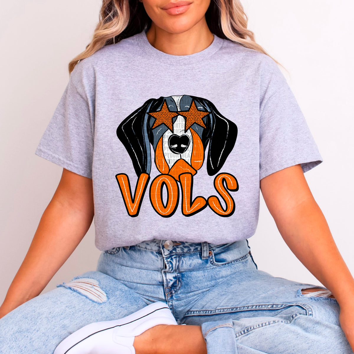 Vols orange font 93774 DTF transfer