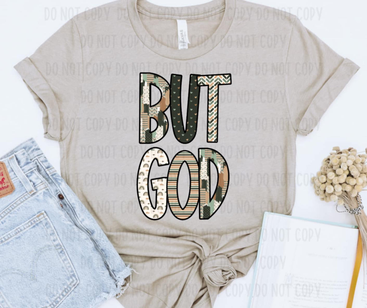 But god dark green (canvista) 91874 DTF transfer
