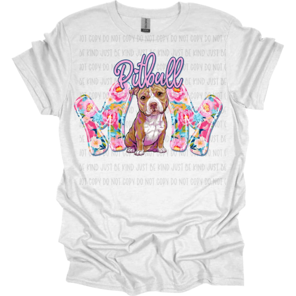 Pitbull mom spring florals (SSD) 92488 DTF transfer