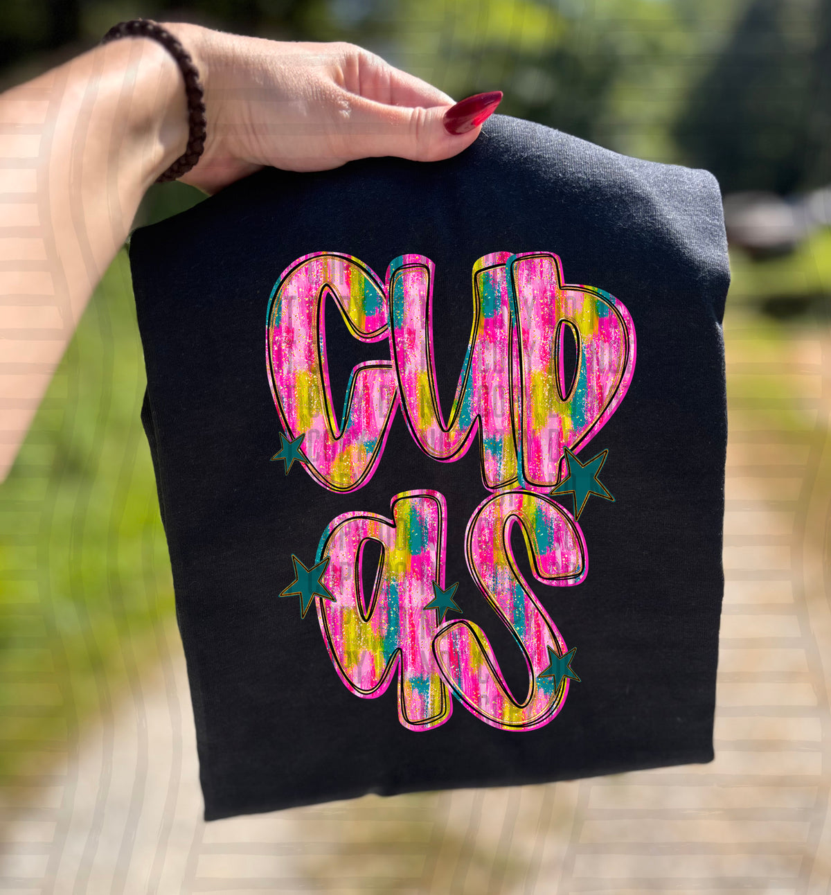 Cudas Pink Brushstroke (Caplinger) DTF Transfers