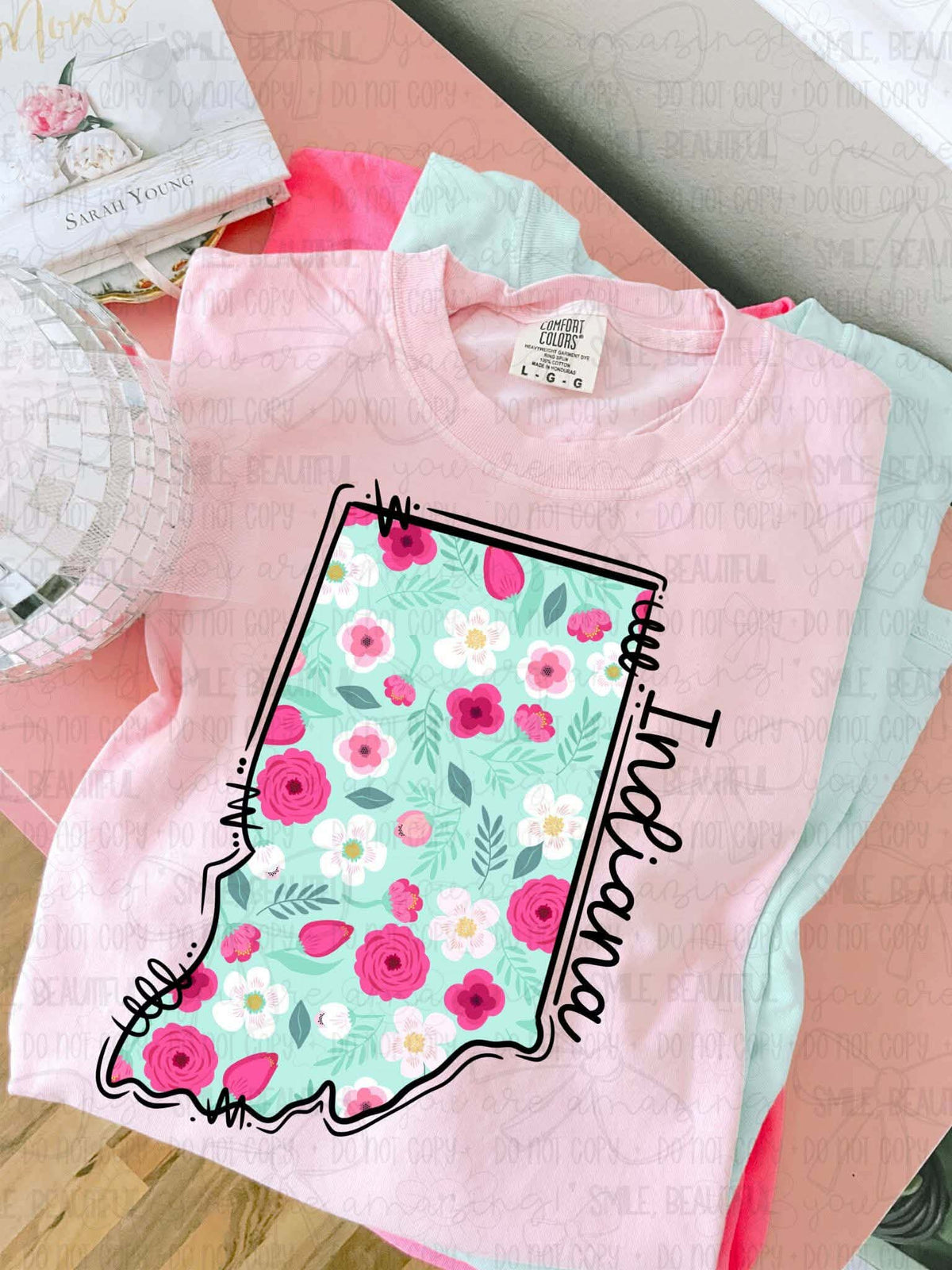 Indiana Floral State (Carter) DTF Transfer