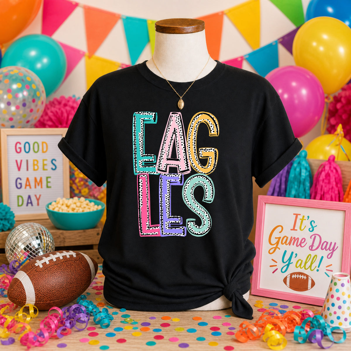 Eagles Dixie Dot (S&G) DTF transfer