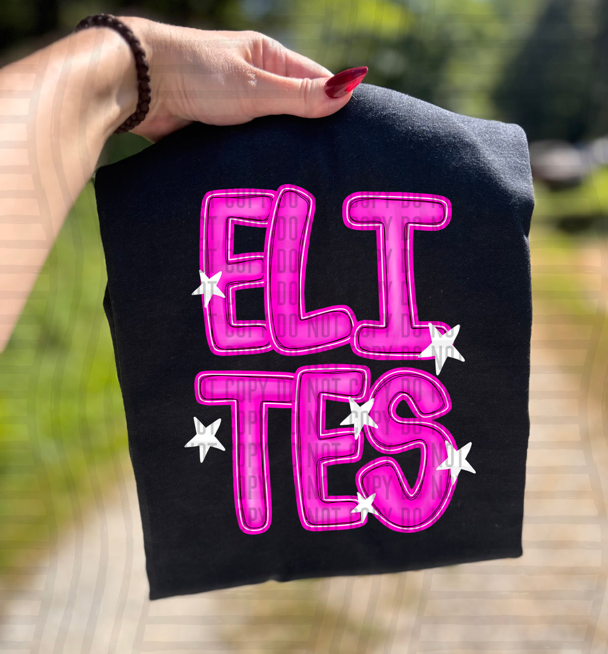 Elites Pink And Preppy Split 112888 DTF transfer